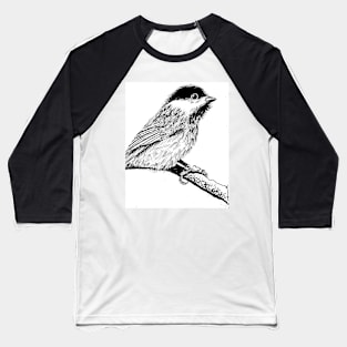 WHAT?!?! Chickadee on limb by the art project Baseball T-Shirt